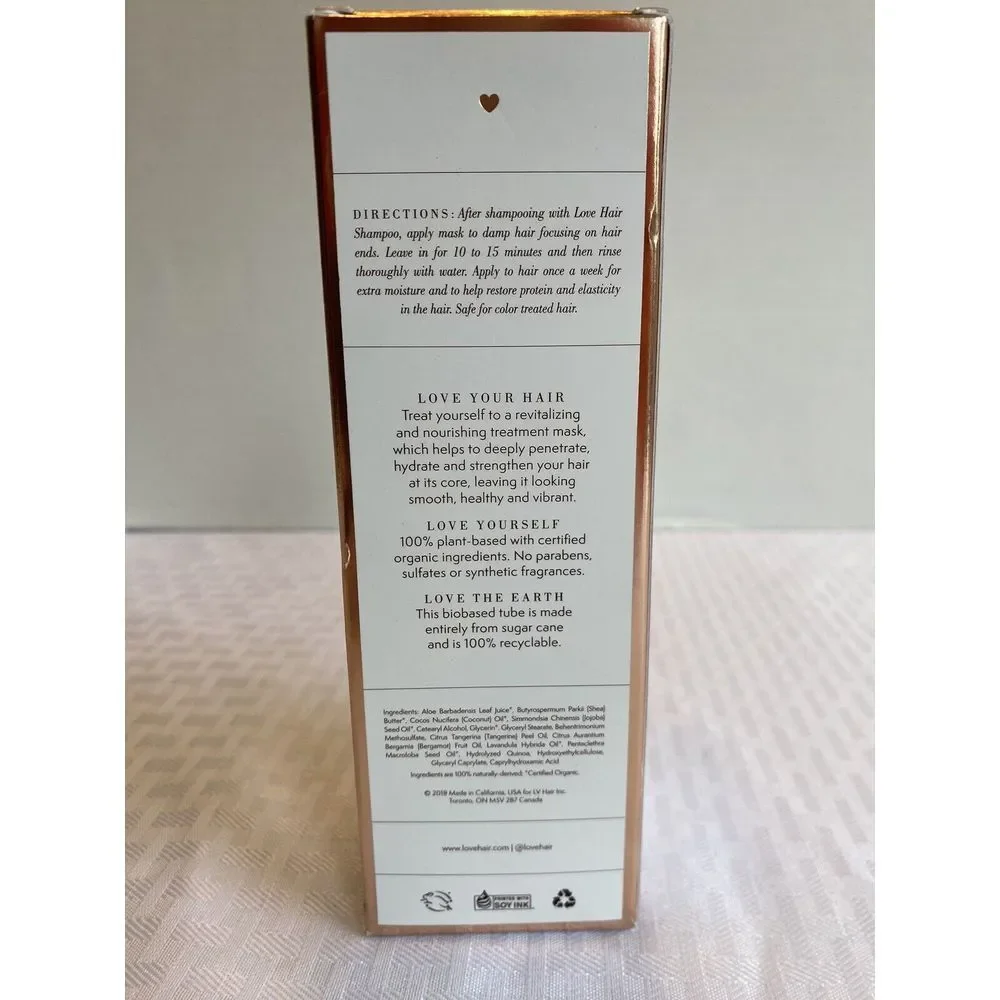 Love Hair Nourishing Treatment Mask 6oz Hydrates And Restores All Hair Types NEW - Picture 2 of 3